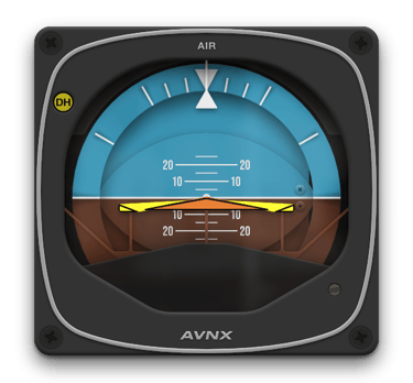 AVNX KI 256 attitude indicator for MSFS 2024 flight simulator