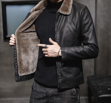 faux fur fabric used in leather jackets lining.