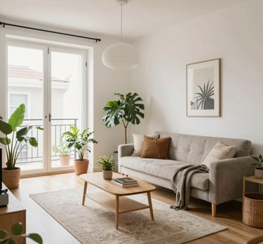 A sleek modern city skyline at sunset reflecting ambition and growth