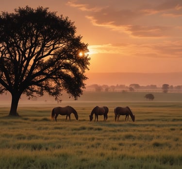 A clean, modern newsroom desk with a laptop displaying the Bluegrass Byte homepage, accented by subtle bluegrass-themed decor.
