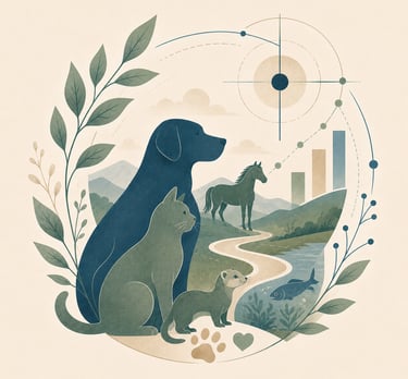 Illustration WildInsight Consulting, secteur animalier & Pet business