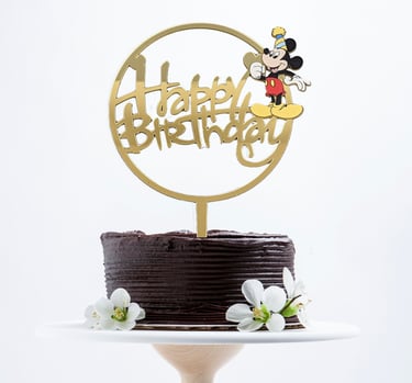 Non-Edible Acrylic Cake Topper