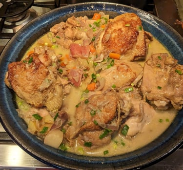 Samoan-Style Chicken and Vegetable Curry. Gluten-free dairy-free chef event catering Clackamas