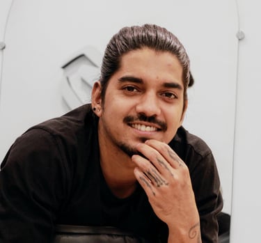 Photo of a Tattoo Artist smiling