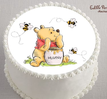 Pooh bear edible image