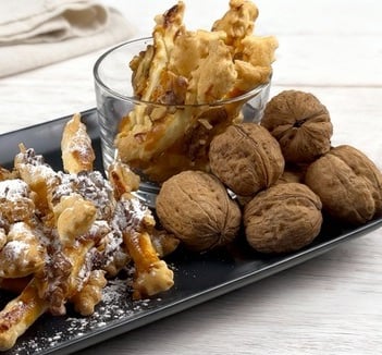 Puff pastry cookies - Crispy puff pastry cookies with jam and nuts