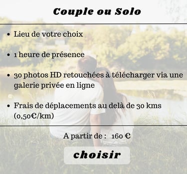 shooting photo couple ou solo