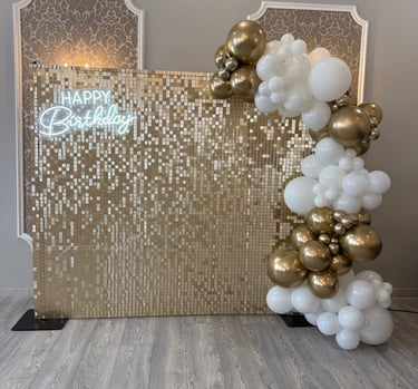 auksine foto siena, auksine judanti siena, auksine sienele renginiams, auksine blizgi foto sienelė