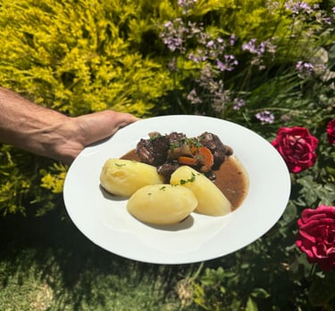 Almuerzo boeuf bourguignon