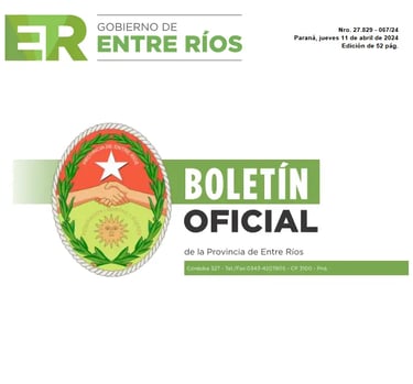 Publicar aviso boletín oficial entre Ríos 2026
