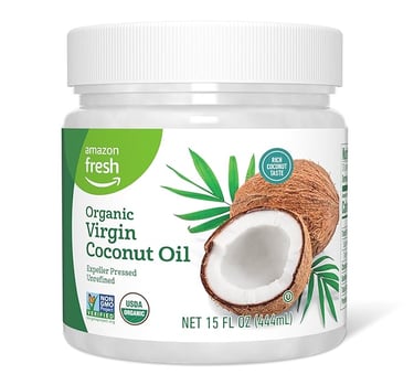 a jar of organic coconut oil