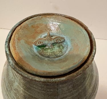 urne funéraire- détail couvercle - Estelle Del