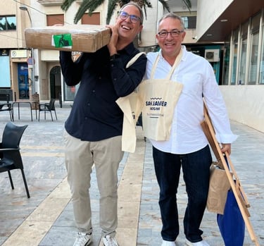Raul Serapio con Marcos Garcia, gestores de neuromobile
