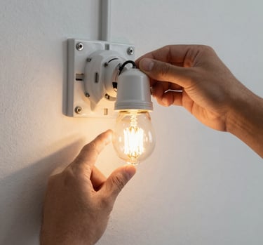 Before and after shots of a home office renovation with fresh paint and new desk.