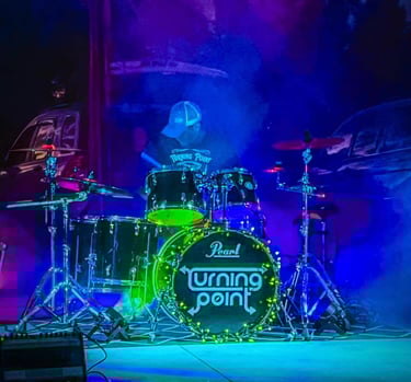 Brian lights up the stage