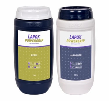 Lapox Powergrip resin and hardener