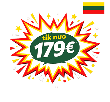 Privatūs turai tik nuo 179 eurų