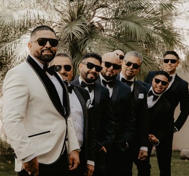 Groom and groomsmen - Mejor cineasta de bodas en Guadalajara,  México