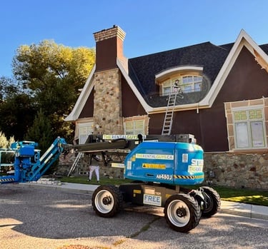 boom lift exterior setting for high areas