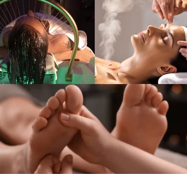 L’alliance parfaite pour un bien-être intégral : un soin tête (Head Spa, Dry Head) marié au Feet