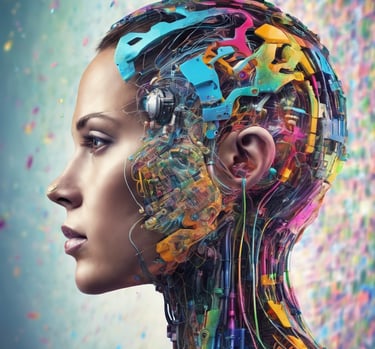 an abstract image of a sphere with dots and lines