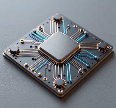 Close-up of abstract AI neural connections glowing over a dark starry sky.