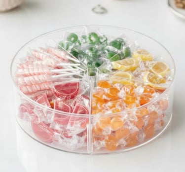 removable divider PET lazy susan adjustable wholesale