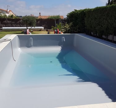 Liner de piscine gris clair Perpignan