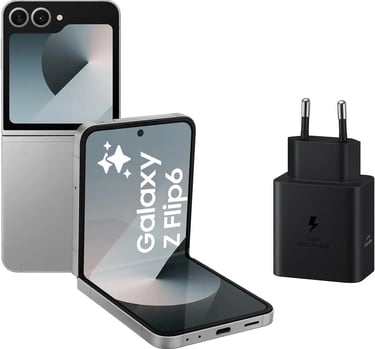 Samsung Galaxy Z Flip6 512 GB + Cargador, Color Gris (Versión Española)
