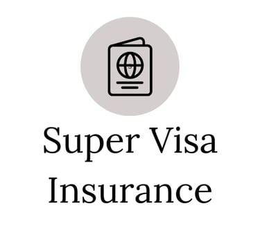 a passport card with the words super visa insurance and a passport