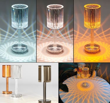 Crystal Table Lamp Decoration Diamond Romantic Warm Nigh Light LED