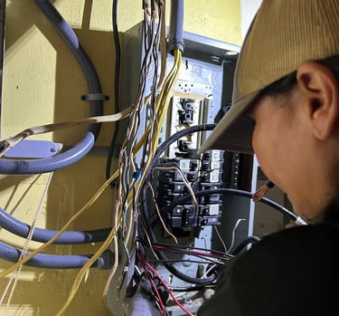 Electrical panel replacement – code compliant work