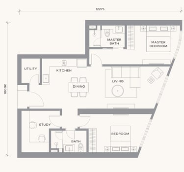 Layout Floor Plan Type H Khaya Residences Bangsar