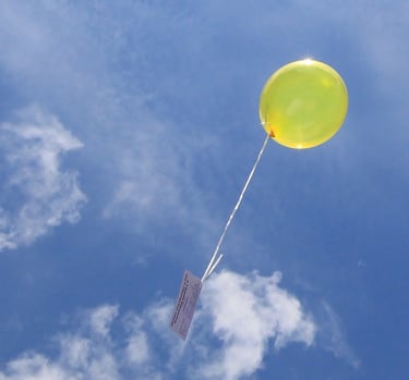 Luftballon am Himmel