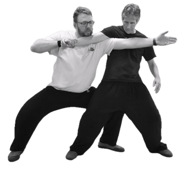 Bob and Neil demonstrating a Chen Tai Chi application for Single Whip, Dan Bian.