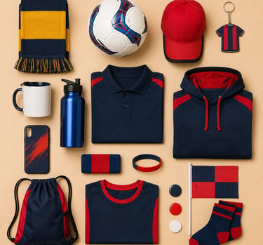 Custom-branded sports merchandise and promotional products