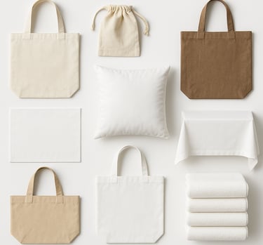 Finished made-up textile products for home and commercial use