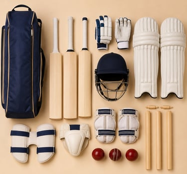 Export-quality cricket gear for professional and training use
