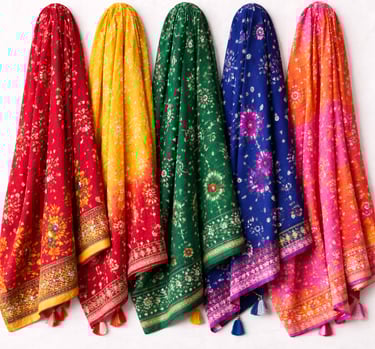 Chunri tie dye fabric textile