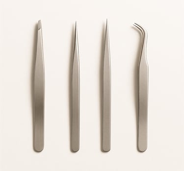 Precision stainless steel tweezers for eyebrow shaping and fine grooming, export grade beauty tools 