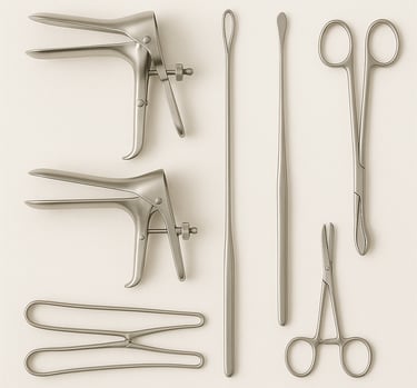 Gynecology and obstetrics surgical instruments