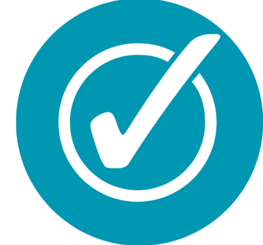 Icône avec un coche pour représenter la préparation