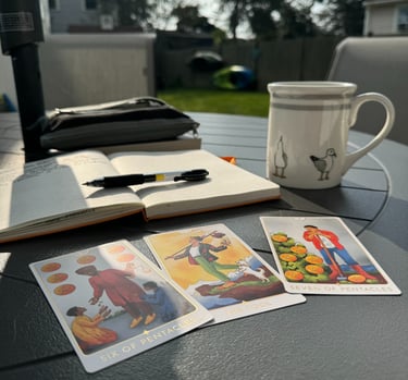 tarot cards workshop and retreat outdoors and online