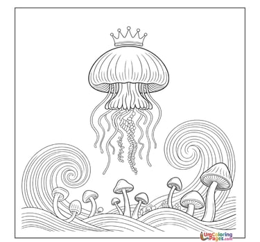 simple octopus line art coloring page