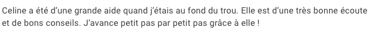 Temoignage client Céline folly therapie lille