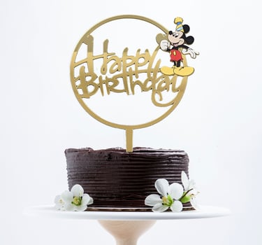 Non-Edible Acrylic Cake Topper