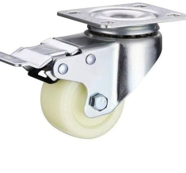 "Heavy duty PU caster wheels for industrial and furniture use - Alok Plastics"