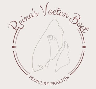 Het logo van Reina's Voeten Boet