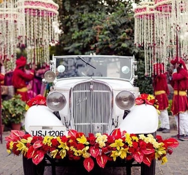 Vintage car for royal baraat