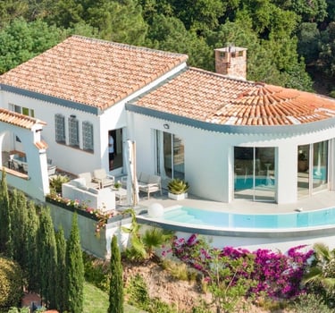 villa 3 chambres - vue mer panoramique - piscine - theoule sur mer